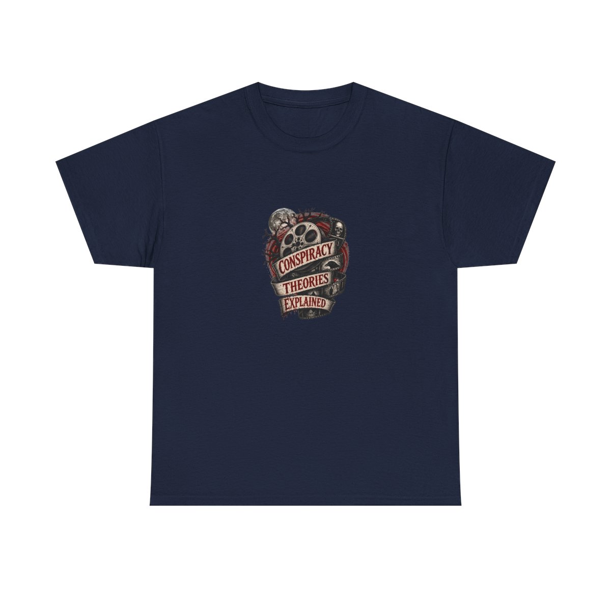 Wendigoon "CONSPIRACY THEORIES EXPLAINED" Unisex Tee - alternate angle 5, merchandise