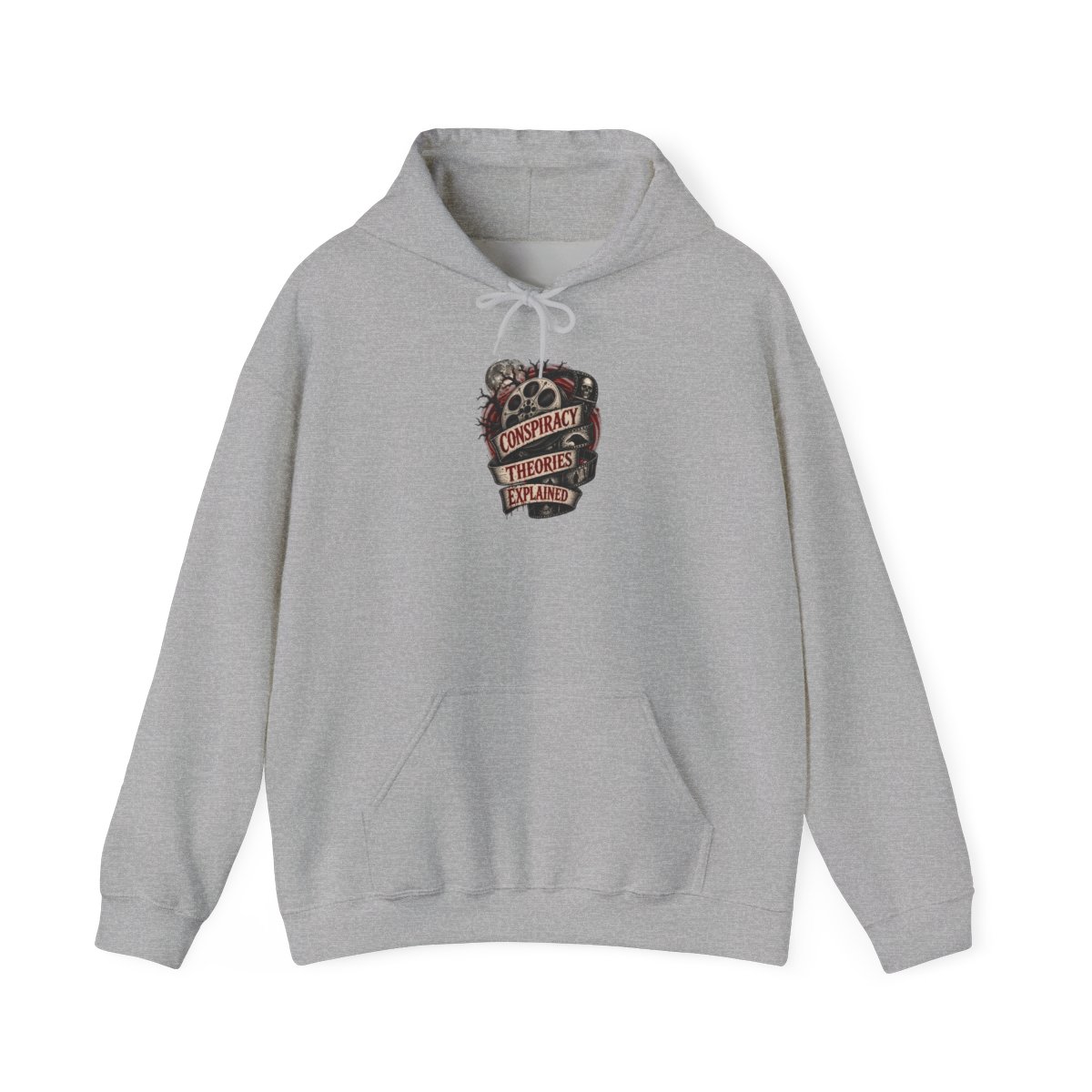 Wendigoon "CONSPIRACY THEORIES EXPLAINED" Hoodie - alternate angle 3, merchandise