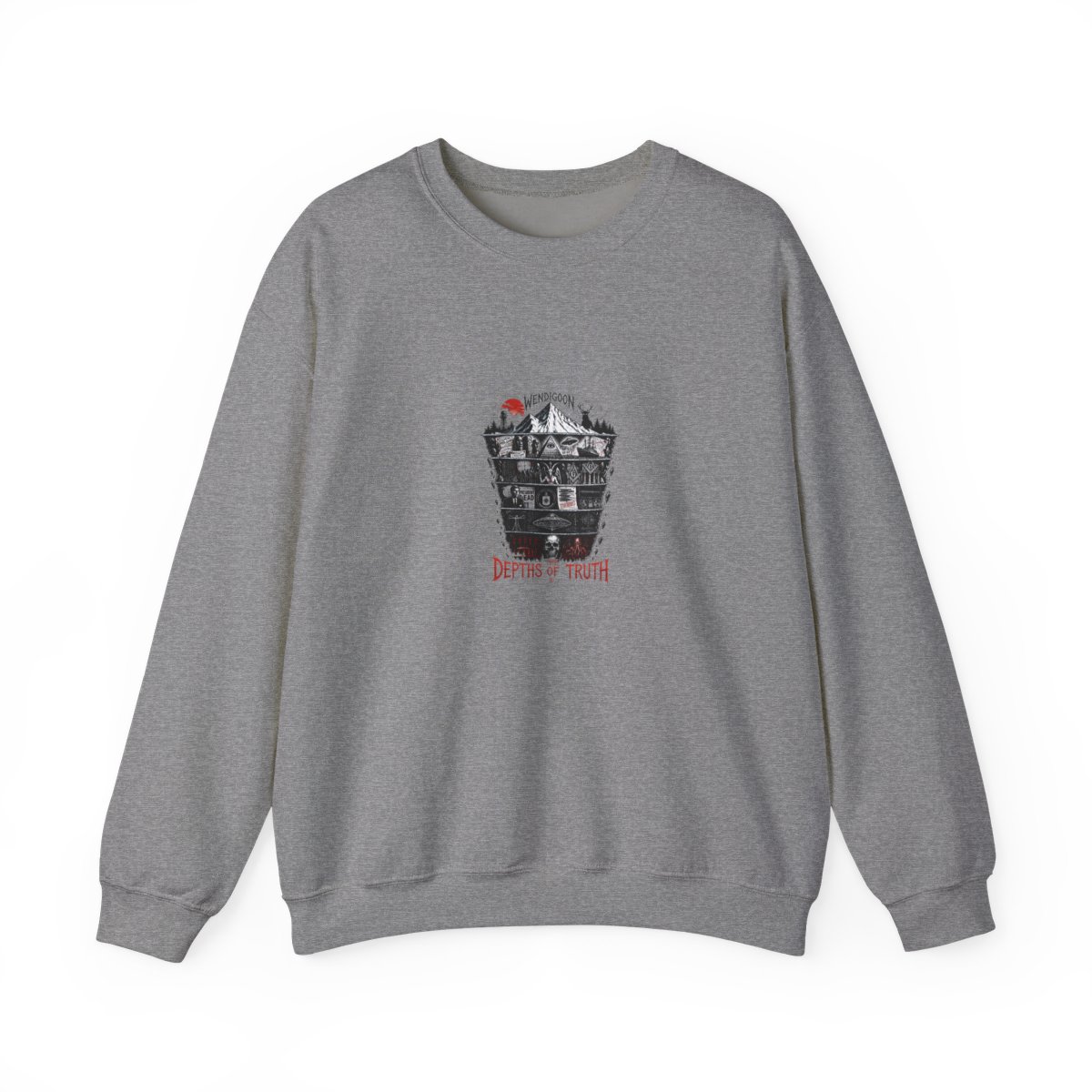 Wendigoon "Conspiracy Theory Iceberg" Crewneck - alternate angle 5, merchandise