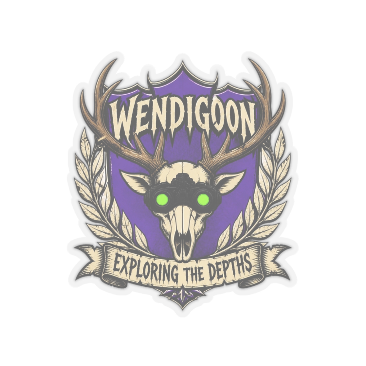 Wendigoon "Exploring the Depths" Sticker