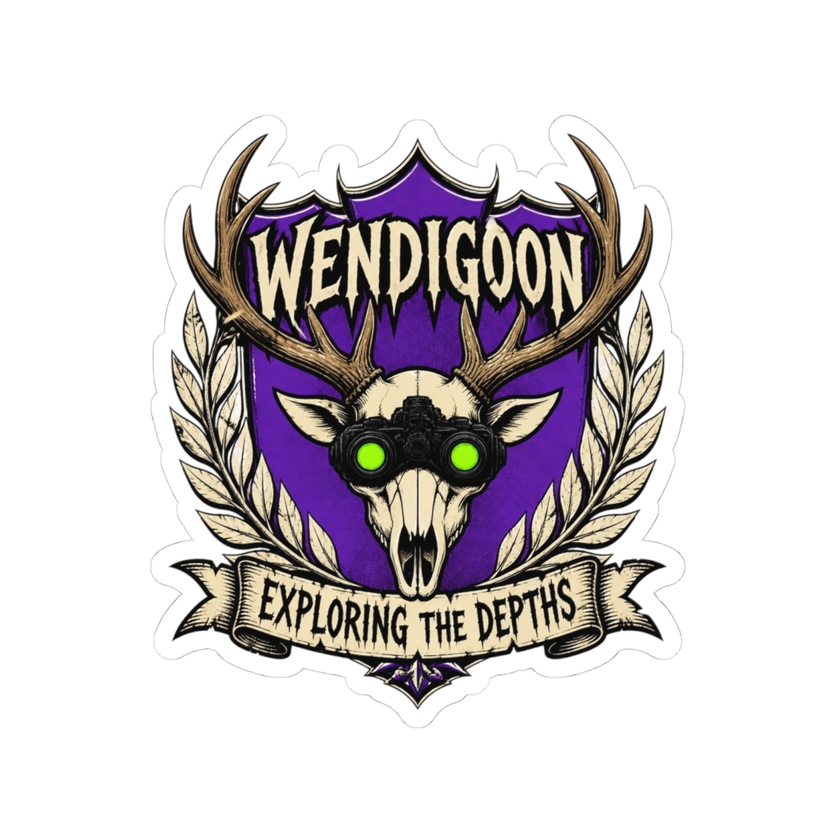 Wendigoon "Exploring the Depths" Sticker