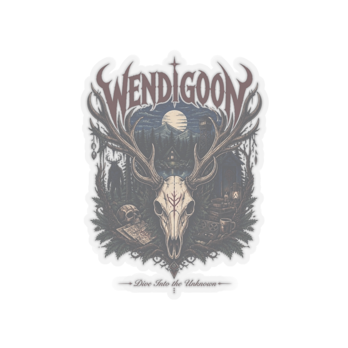 Wendigoon "Dive Into the Unknown" Sticker